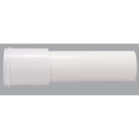 All-Source 1-1/2 In. x 6 In. White Plastic Extension Tube 495921